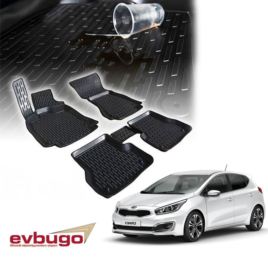 3D PASPAS SİYAH KIA CEE'D 2012--2018